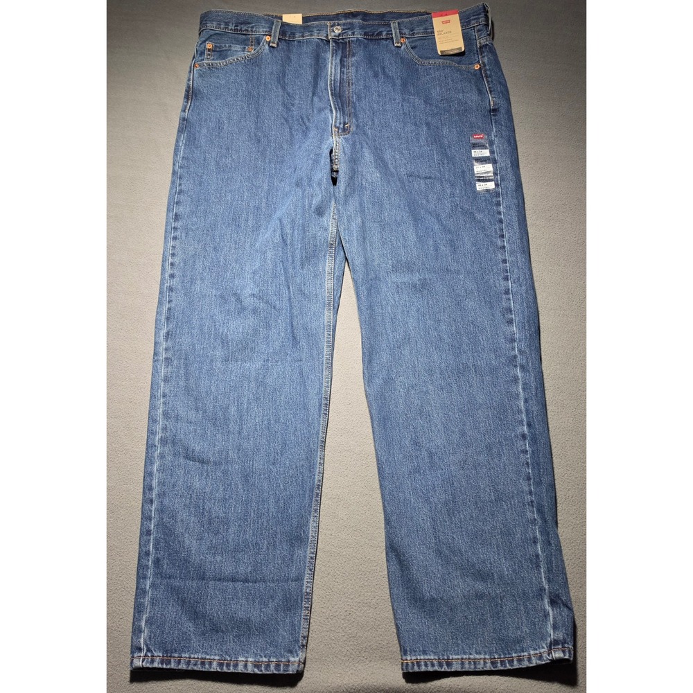 Levis 550 Relaxed Fit Jeans Mens 46x34 Blue Denim Big and Tall 015504886 NEW